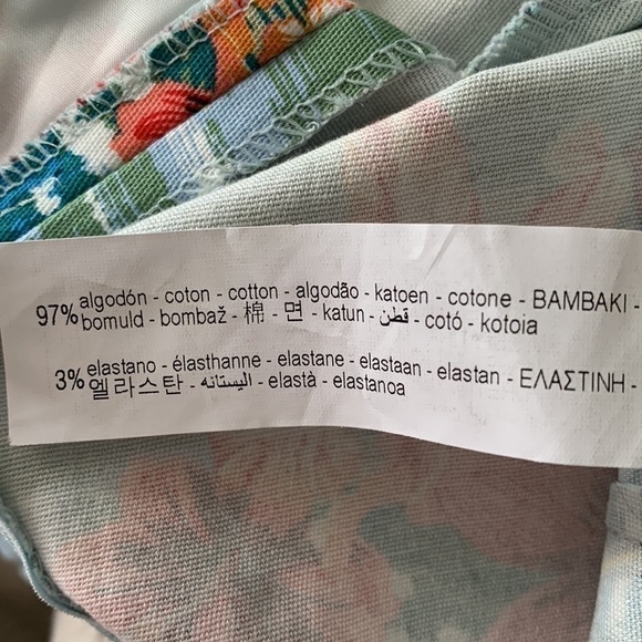 Zara Summer Hawaiian Tropical Cotton Dress Shorts Size Small - Picture 14 of 16